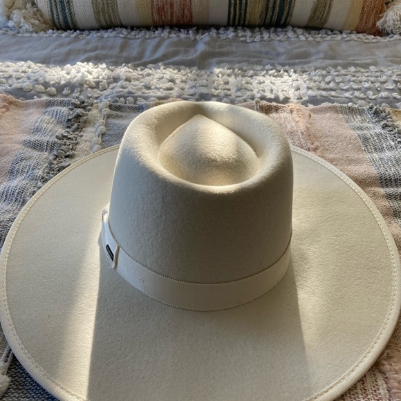 ❤️ Brixton Jo Rancher Off White Wool Hat - Picture 7 of 15